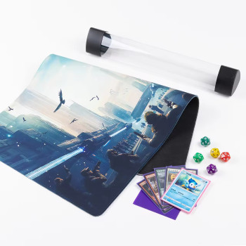 Custom Logo Yugioh Gaming Playmat-High Quality Square Rubber 14x24 Inch with Customized Size Option for Protecting Playing Cards