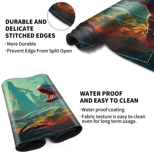 Custom Logo Yugioh Gaming Playmat-High Quality Square Rubber 14x24 Inch with Customized Size Option for Protecting Playing Cards