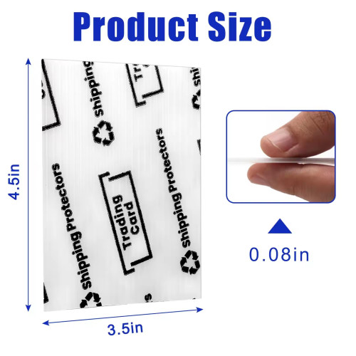 Custom 3.5" X 4.5" Trading Card Shipping Protector for Card Shipping Supplies