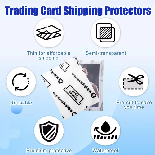Custom 3.5" X 4.5" Trading Card Shipping Protector for Card Shipping Supplies
