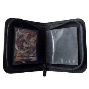 40 Pocket Trading Card Binder Single Pocket Card Album Zipper Storage Holder for Pokemon TCG MTG Sports Cards Collection