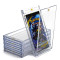 Magnetic Snap Booster Pack Holder - Clear PS Display Case with Dual Magnet Closure, Fits Standard English Size Trading Card Packs (Pokemon / MTG / Yu-Gi-Oh Compatible)