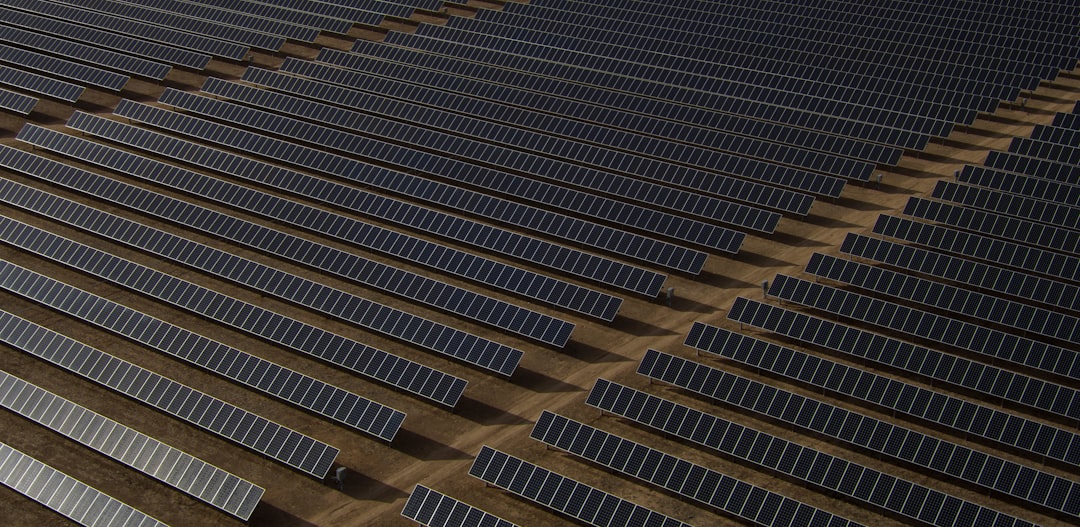 A chart showing the increasing efficiency of solar panels over time with AI