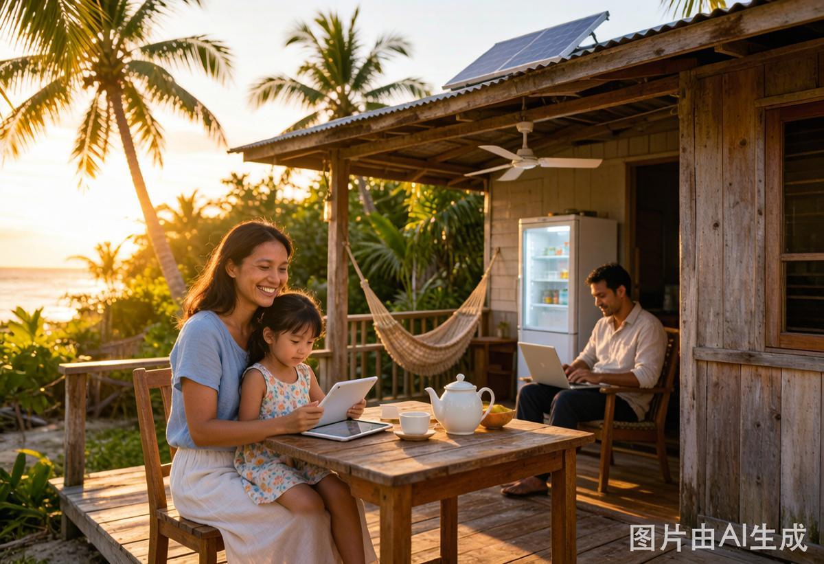 Happy Family with Solar