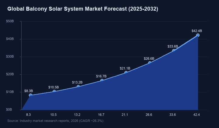 Global balcony solar market forecast 2025-2032