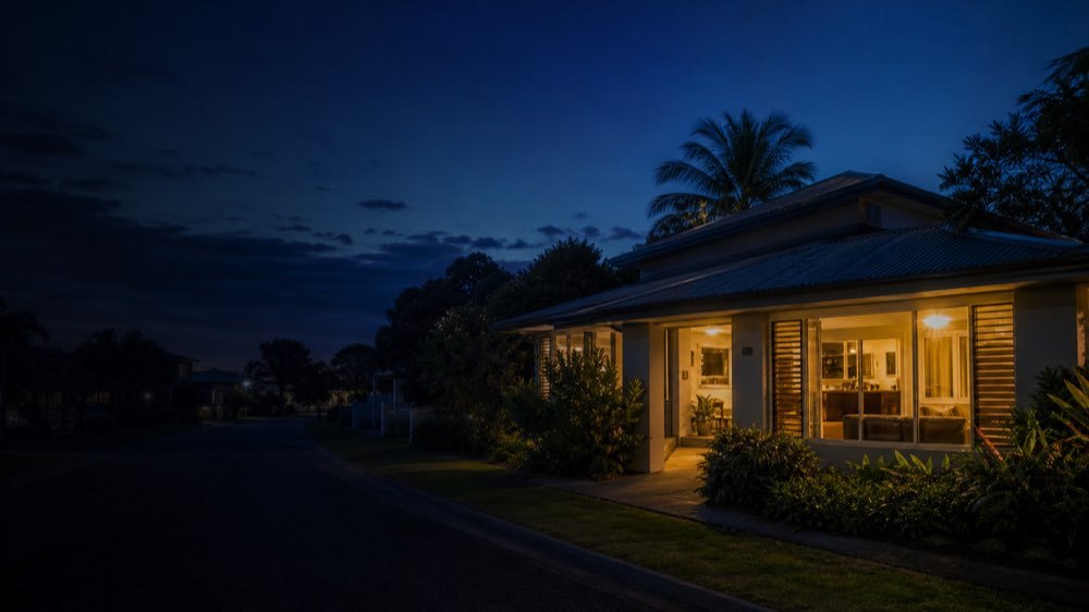 A home with reliable stored solar energy