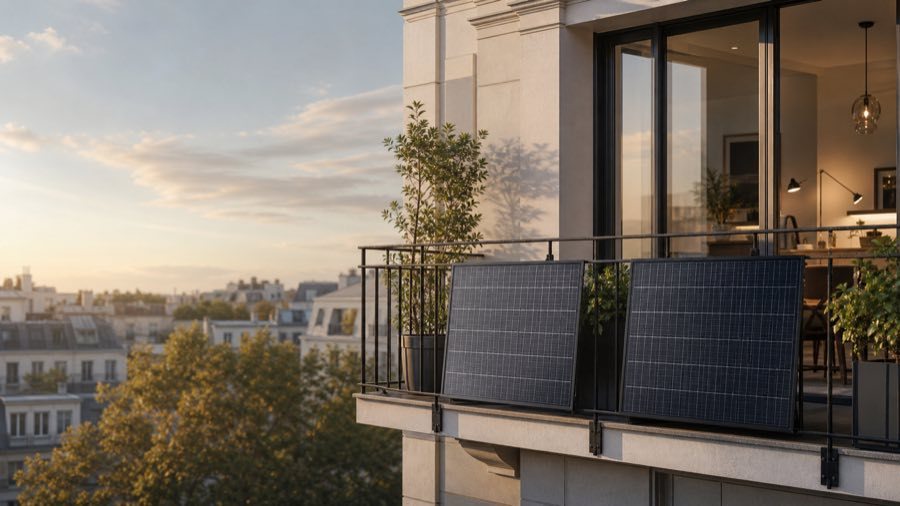 Balcony solar application