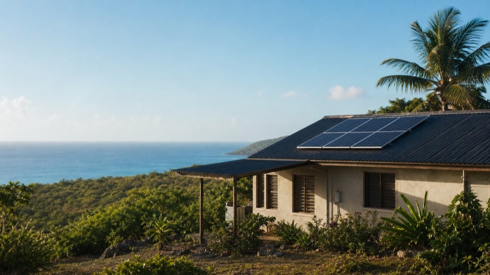 Island solar energy application