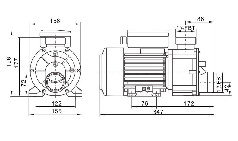 Bathtub Whirlpool Water Pump Manufacturer