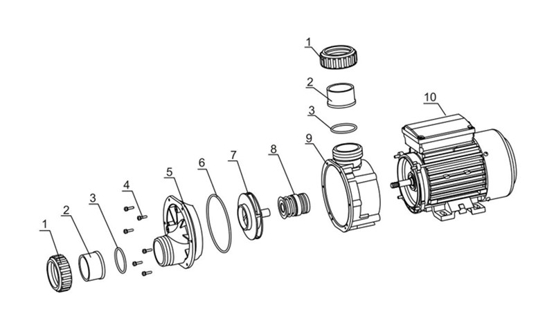 Bathtub Whirlpool Water Pump Manufacturer