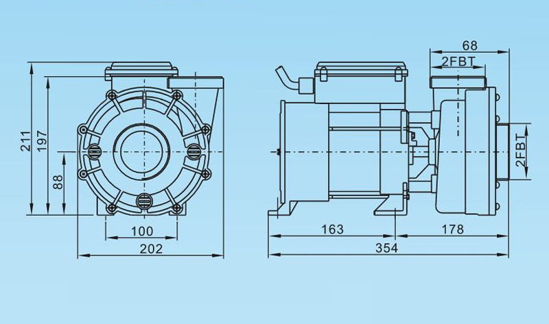 Bathtub Whirlpool Water Pump Manufacturer DH Series4