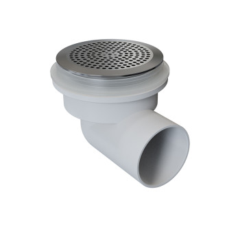 Bathtub Suction S-0019B | 85mm Durable Water Suction with Chrome Plated Surface | Support Wholesale and Customization