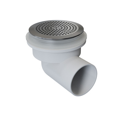 Bathtub Suction S-0019B | 85mm Durable Water Suction with Chrome Plated Surface | Support Wholesale and Customization
