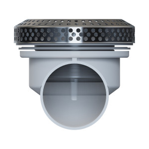 Bathtub  Suction S02-11 | PVC Body Stainless Steel Cover Suction for Whirlpool Tubs | Top Manufacturer and Supplier
