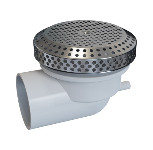 Succión para bañeras S02-11 al por mayor | Cuerpo de PVC con cubierta de acero inoxidable para bañeras de hidromasaje | Fabricante y proveedor líder