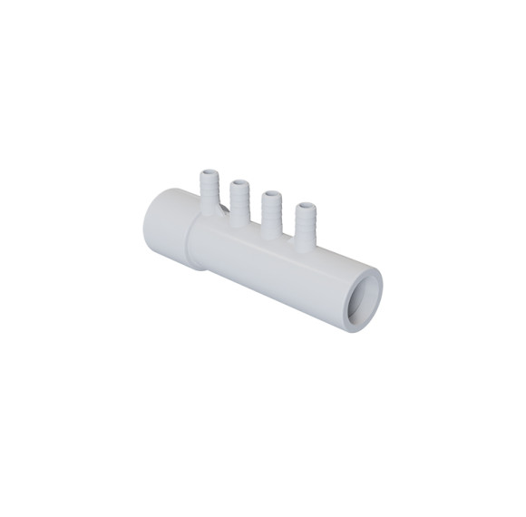 Bathtub Air Manifold AM-009 Wholesale | 4 Outlets White PVC Air Manifold for Massage Bathtub | Top Manufacturer and Supplier