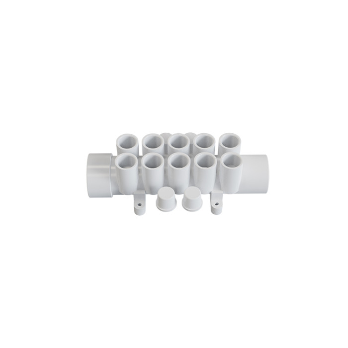 Colector de agua para bañera AM-012 al por mayor | Colector de PVC de 10 salidas para una rápida desviación del flujo de agua | Compatible con OEM y ODM