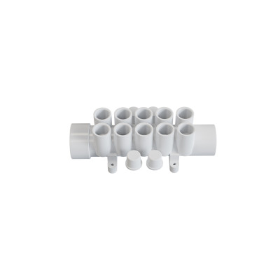 Bathtub Water Manifold AM-012 | Wholesale 10 Outlets PVC Manifold for Rapid Water Flow Diversion