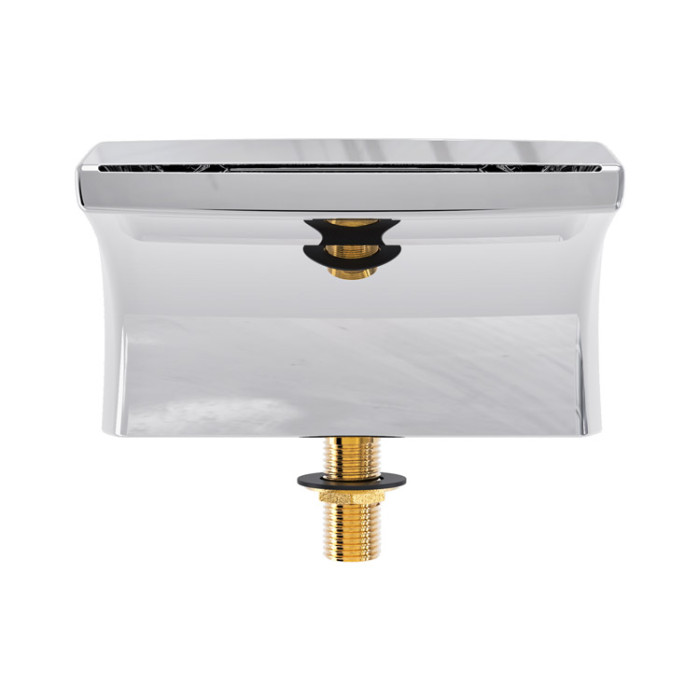 Bathtub Waterfall PB-12  Wholesale| Brass Deck Mounted Stainless Steel Wide Flow Waterfall Faucet for Hydrotherapy | Bulk Sale from Fatory