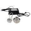 Lámpara LED para bañera L-95 | Cubierta de acero inoxidable de 92 mm, luz LED impermeable | Compra directa de fábrica