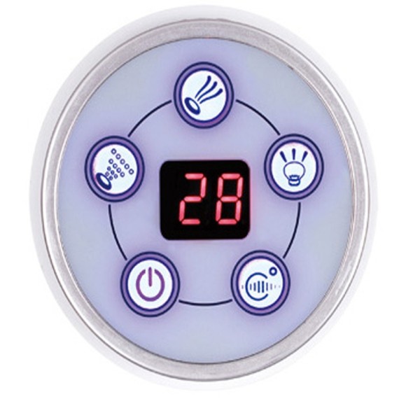 Bathtub Control Panel PR-A006 Wholesale | Round Multi-function Control Panel with Screen for Massage Bathtub | Factory Direct Sale