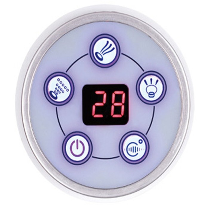 Bathtub Control Panel PR-A006 Wholesale | Round Multi-function Control Panel with Screen for Massage Bathtub | Factory Direct Sale