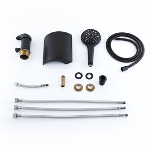 Bathtub Faucet Set LT-1228 | Brass and Stainless Steel Waterfall and Shower Head Faucet Set Manufacturer and Supplier