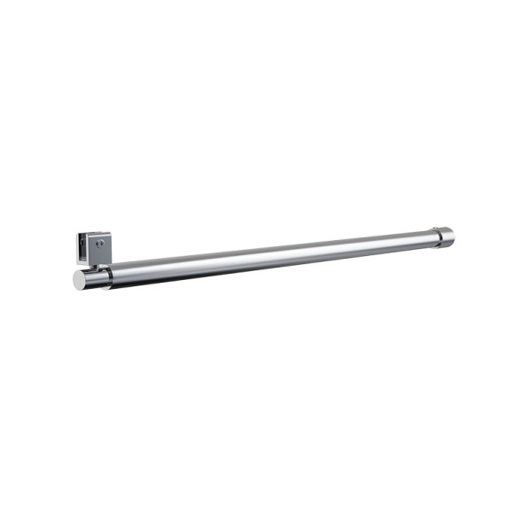 Barra de ducha redonda LG-001 | Barra de soporte para cristal de ducha de acero inoxidable, duradera y personalizable.