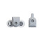 Shower Room Wholesale Shower Pulley HL-610 | Durable Shower Room Glass Door Plastic Roller