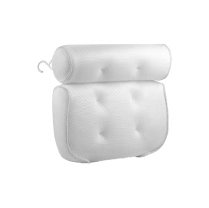 Bathtub Pillow 3D-PW02 | Wholesale White Soft Bathtub Pillow for Head Support