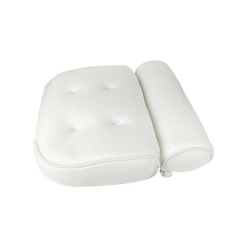 Bathtub Pillow 3D-PW02 | Wholesale White Soft Bathtub Pillow for Head Support