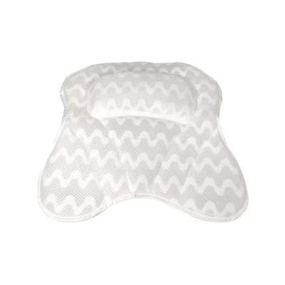 Bathtub Pillow 3D-PW04 | High Quality Bathtub Headrest Support with Suction Cup | Direct Sale from Factory