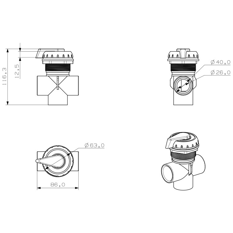 Spa Three-Way Valves Manufacturer