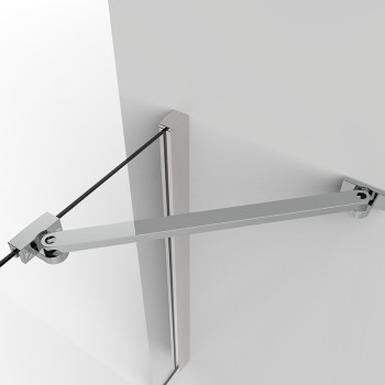 Shower Room Factory Wholesale Shower Rod LG-802 | Stainless Steel Shower Glass Support Bar