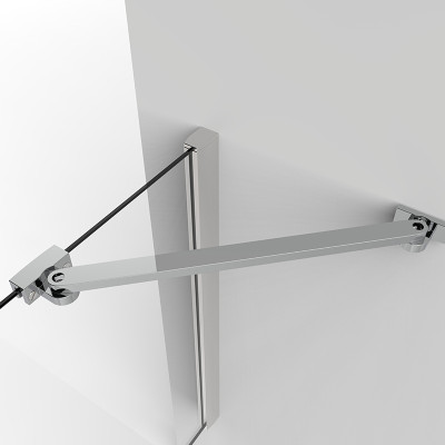 Shower Room Factory Wholesale Shower Rod LG-802 | Stainless Steel Shower Glass Support Bar