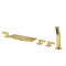 Bathtub Faucet Set LT-1339 | Brass Luxury Gold Color Finished Shower Faucet Perfect for Hydrotherapy Tub | Direct Sale from Factory