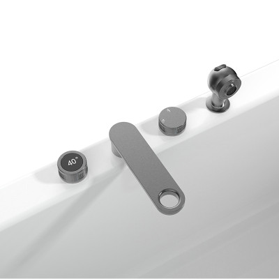 Bathtub Faucet Set LT2204 Wholesale | Chrome finished Brass Luxury Faucets for Hot Tub Whirlpool Hydrotherapy | Direct Sale from Factory