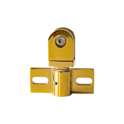 Shower Room Zn Alloy Hinge ZZ-02G | Wholesale PVD Titanium Gold Modern Hinge for Shower Room Door