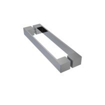 Bulk Buying Shower Square Glass Handles LS-818 |  Lever Door Handle Lock Zn Alloy Glass Door Handle Factory