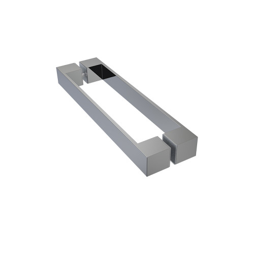 Shower Square Glass Handles LS-818 |  Lever Door Handle Lock Zn Alloy Glass Door Handle Factory