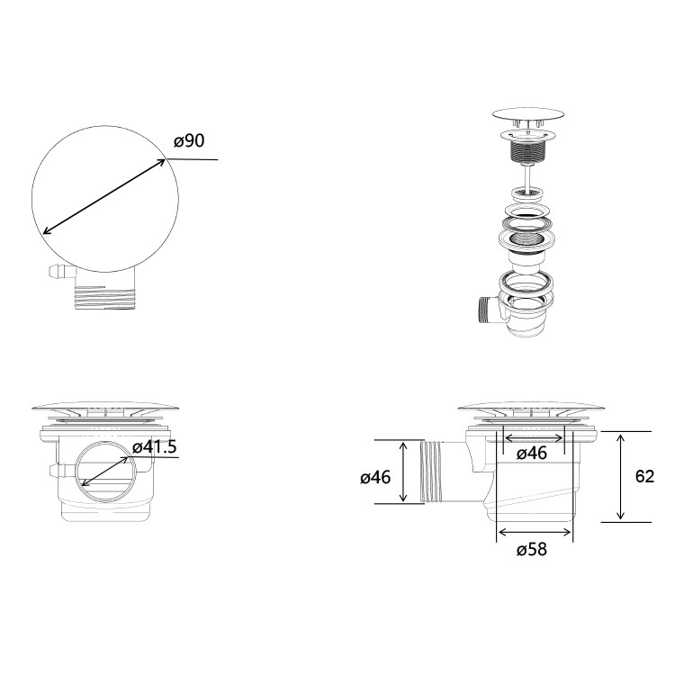 Bathtub Anti-Clog Drainers Suppliers