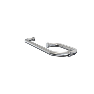 Shower Stainless Steel Glass Door Handles LS-645 | Bulk Bathroom Pull Double Side Metal Push Fixed Manufacturer