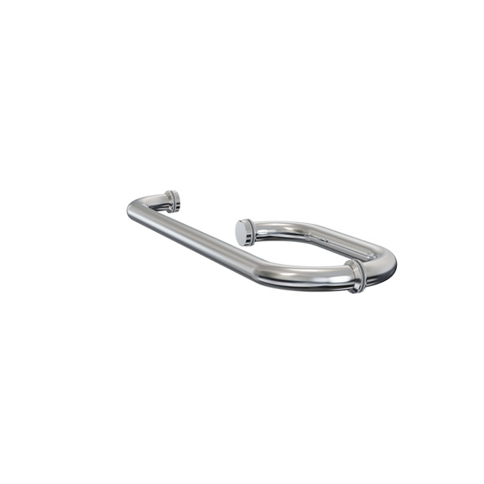 Shower Stainless Steel Glass Door Handles LS-645 | Bulk Bathroom Pull Double Side Metal Push Fixed Manufacturer