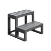 Spa Steps DC-121D-A4 Bulk Supply | Easy Access Hot Tub 2 Level Stair | Affordable B2B Sourcing