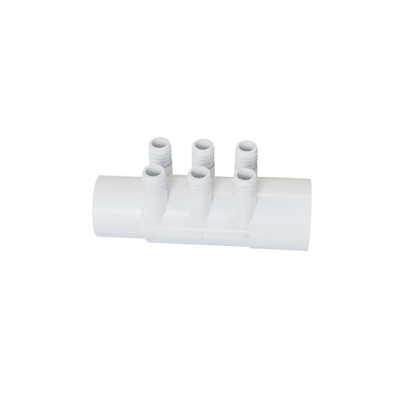 Spa Water Manifold MF2900-6 Wholesale | Hot Tub 6 Ports Water Distribution Manifold  | Mass Production and Customization