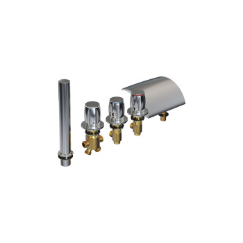 Bathtub Faucet Set LT-572-1 | High Quality Bathtub Faucet Set with Bath-mixer | Support Customization and Wholesale