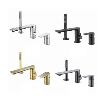 Bathtub Faucet Set LT-388 | Wholesale | Metal Faucet Set and Hand Shower for Whirlpool Bathtub | Customization Options