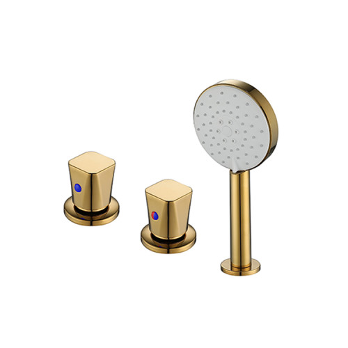 Bathtub Faucet Set LT-700G | Rustproof Golden Faucet Set for Jacuzzi Tubs