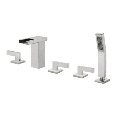 Bathtub Faucet Set LT-1351 Wholesale | Chrome Finished Faucet Kit for Massage Bathtub | Direct from Factory