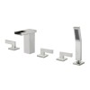 Bathtub Faucet Set LT-1351 Wholesale | Chrome Finished Faucet Kit for Massage Bathtub | Direct from Factory